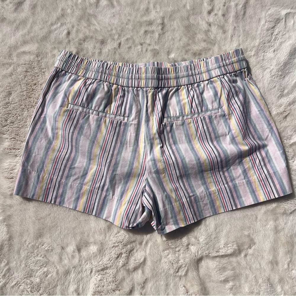 LOFT Striped Drawstring Shorts Pastel Pull On XS - Picture 4 of 6